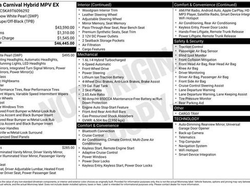 New 2026 Kia Carnival EX FWD image 22
