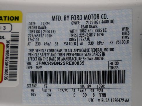 Used 2025 Ford Bronco Sport Big Bend w/ Convenience Package AWD/4WD image 54