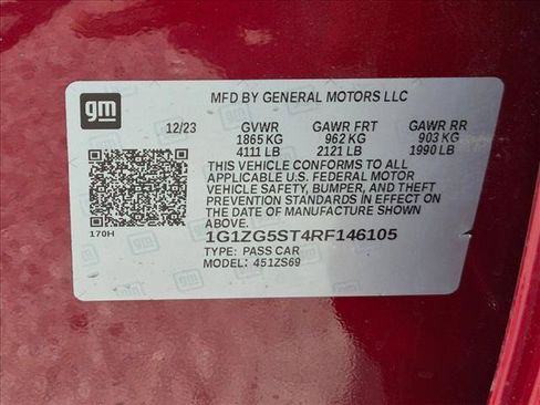 Used 2024 Chevrolet Malibu RS FWD image 15