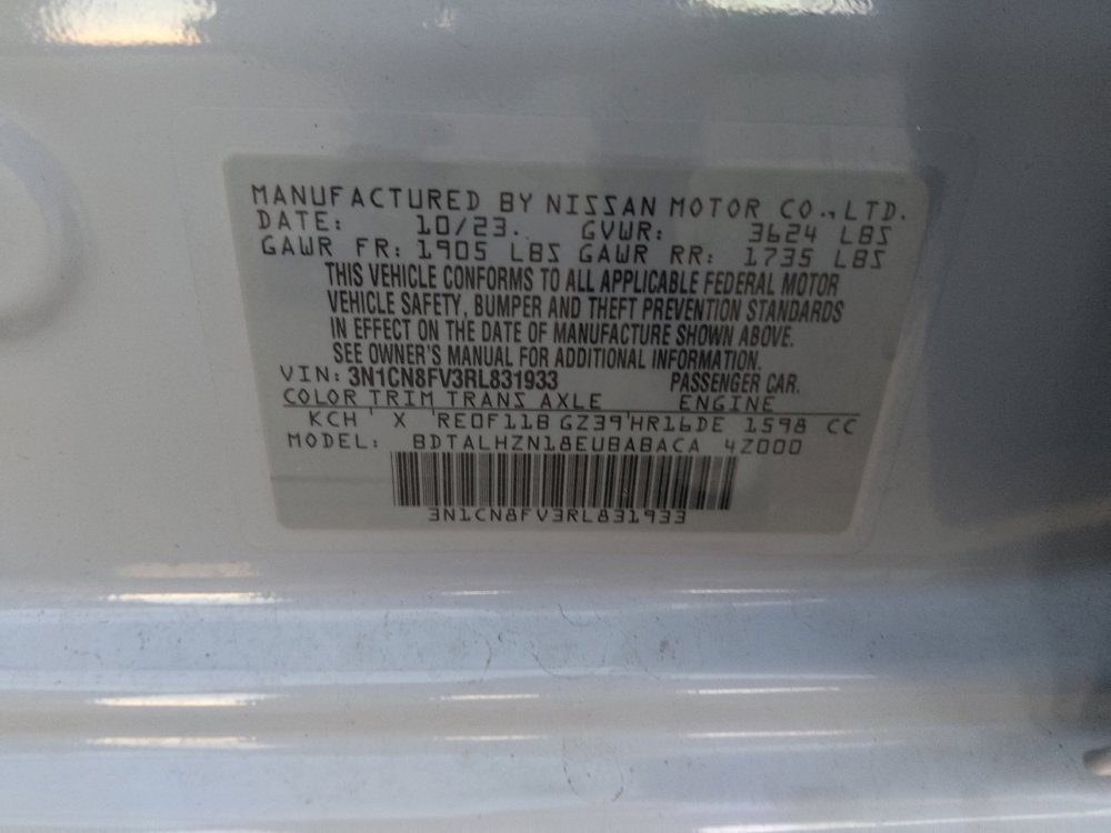 Used 2024 Nissan Versa SR w/ Trunk Package FWD image 33