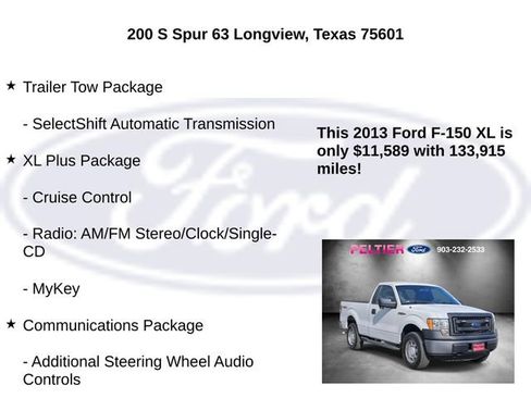 Used 2013 Ford F150 XL w/ PWR Equipment Group image 10