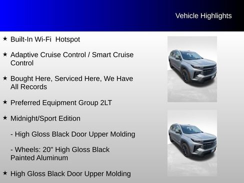 Used 2026 Chevrolet Traverse LT w/ Midnight/Sport Edition image 8