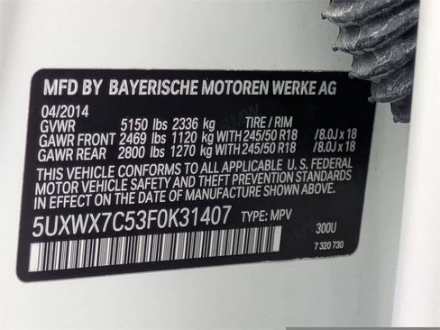 Used 2015 BMW X3 xDrive35i image 39