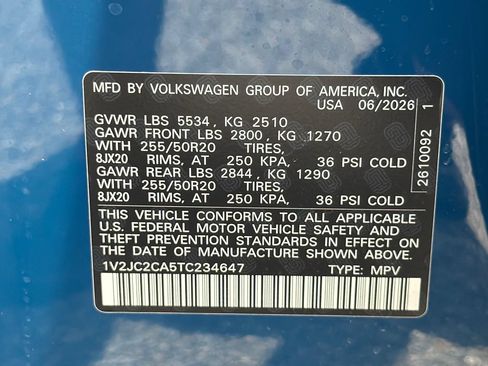 New 2026 Volkswagen Atlas Cross Sport SE FWD image 31