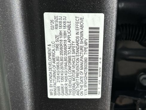 New 2026 Honda Pilot EX-L image 2