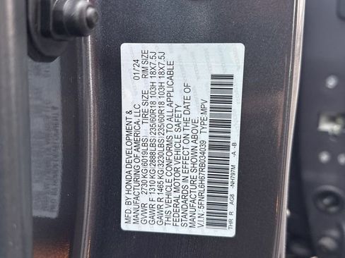 Certified 2024 Honda Odyssey EX-L image 28