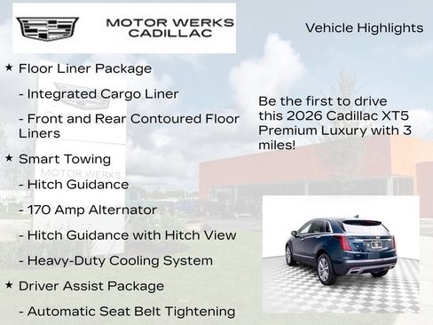 New 2026 Cadillac XT5 Premium Luxury w/ Driver Assist Package AWD/4WD image 12