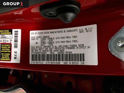 Certified 2021 Toyota Tacoma SR5 AWD/4WD image 37