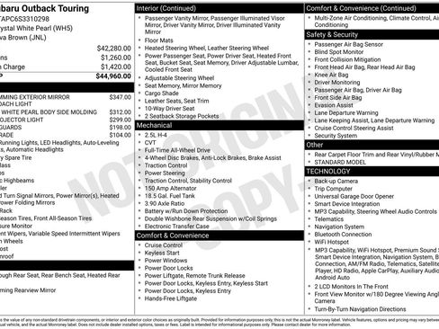 Certified 2025 Subaru Outback Touring AWD/4WD image 20