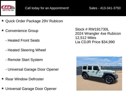 Used 2024 Jeep Wrangler Unlimited Rubicon 4xe w/ Convenience Group AWD/4WD image 6