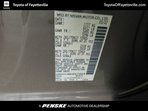 Used 2022 Nissan Frontier Pro-X RWD image 8