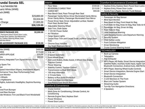Used 2021 Hyundai Sonata SEL w/ Convenience Package FWD image 2