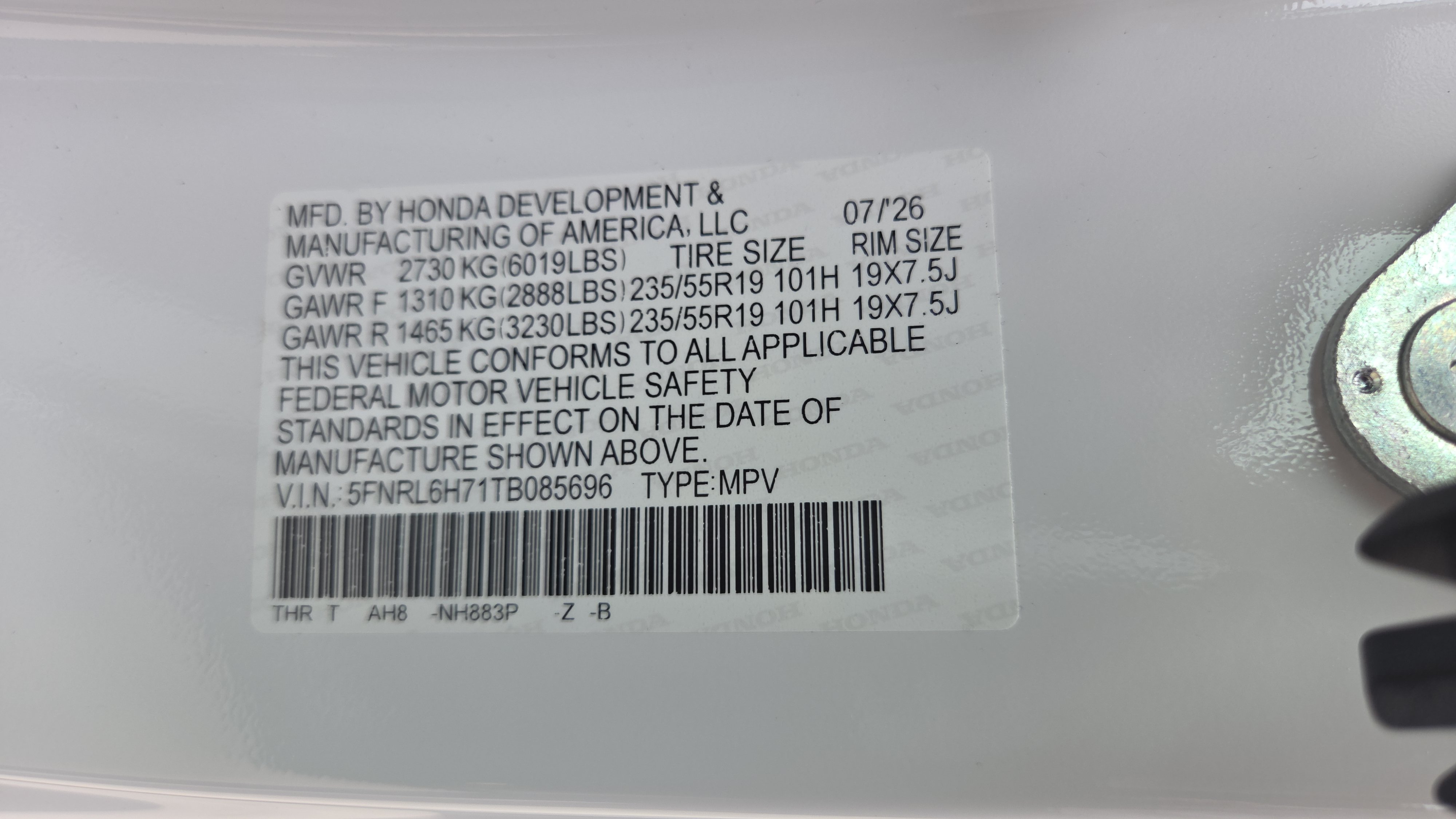 New 2026 Honda Odyssey Sport-L image 21