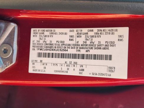 Used 2019 Ford Escape SEL FWD image 32