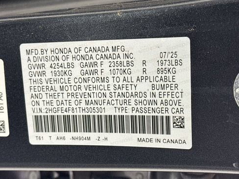 Used 2026 Honda Civic Sport Touring image 33