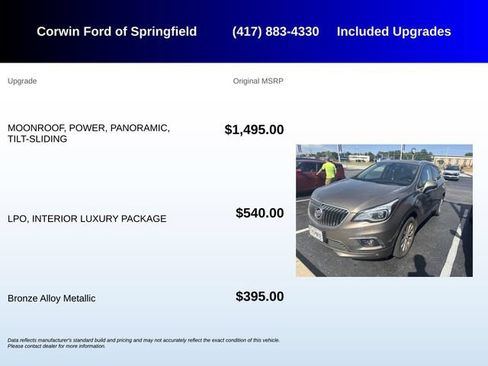 Used 2018 Buick Envision Essence w/ LPO, Interior Luxury Package AWD/4WD image 5