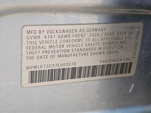 Used 2007 Volkswagen Passat 2.0T FWD image 16