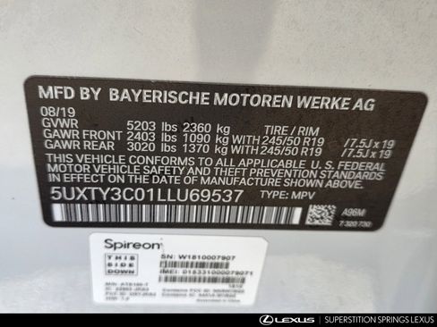 Used 2020 BMW X3 sDrive30i w/ Driving Assistance Package image 35