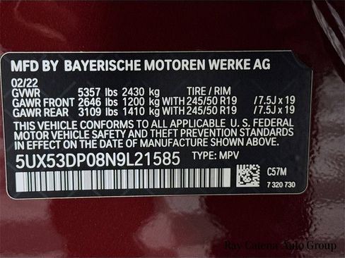 Certified 2022 BMW X3 xDrive30i w/ Premium Package 2 image 33