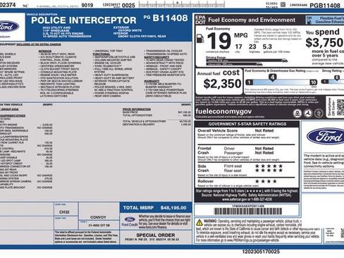 Used 2023 Ford Explorer 4WD Police Interceptor w/ Ultimate Wiring Package image 15