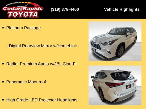 Used 2022 Toyota Highlander Platinum AWD/4WD image 34