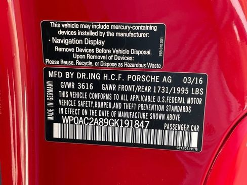 Used 2016 Porsche Cayman GT4 RWD image 41