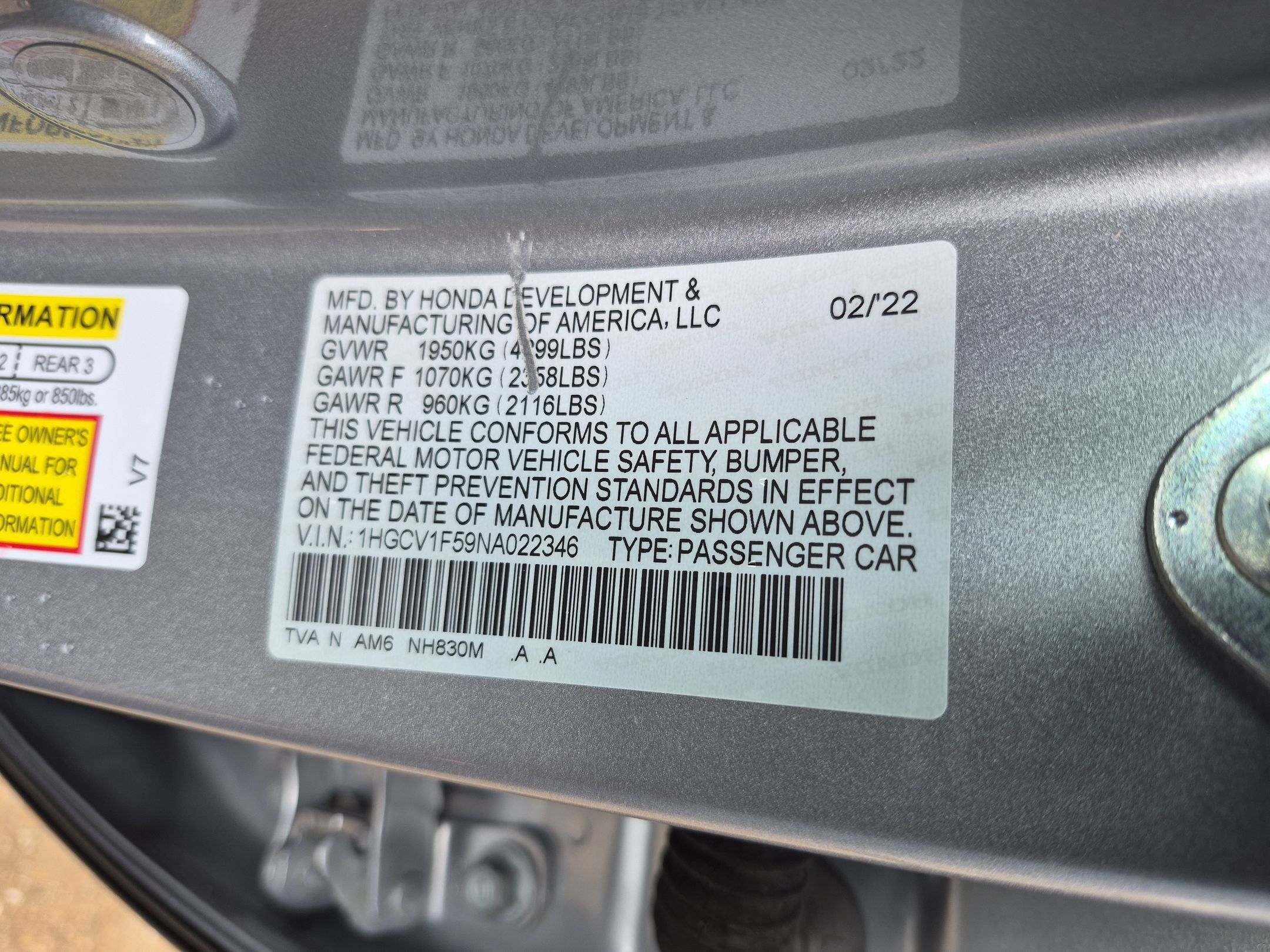Used 2022 Honda Accord EX-L image 35