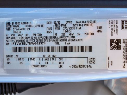 Used 2022 Ford F150 Lightning XLT w/ Tow Technology Package image 14