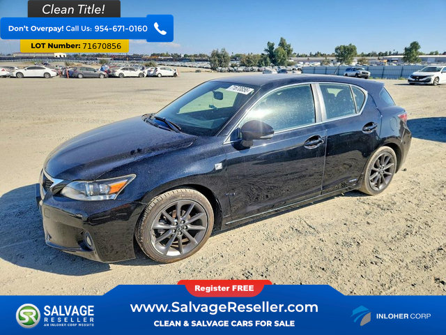 Used 2013 Lexus CT 200h w/ F Sport Pkg w/Nuluxe Trim FWD image 1