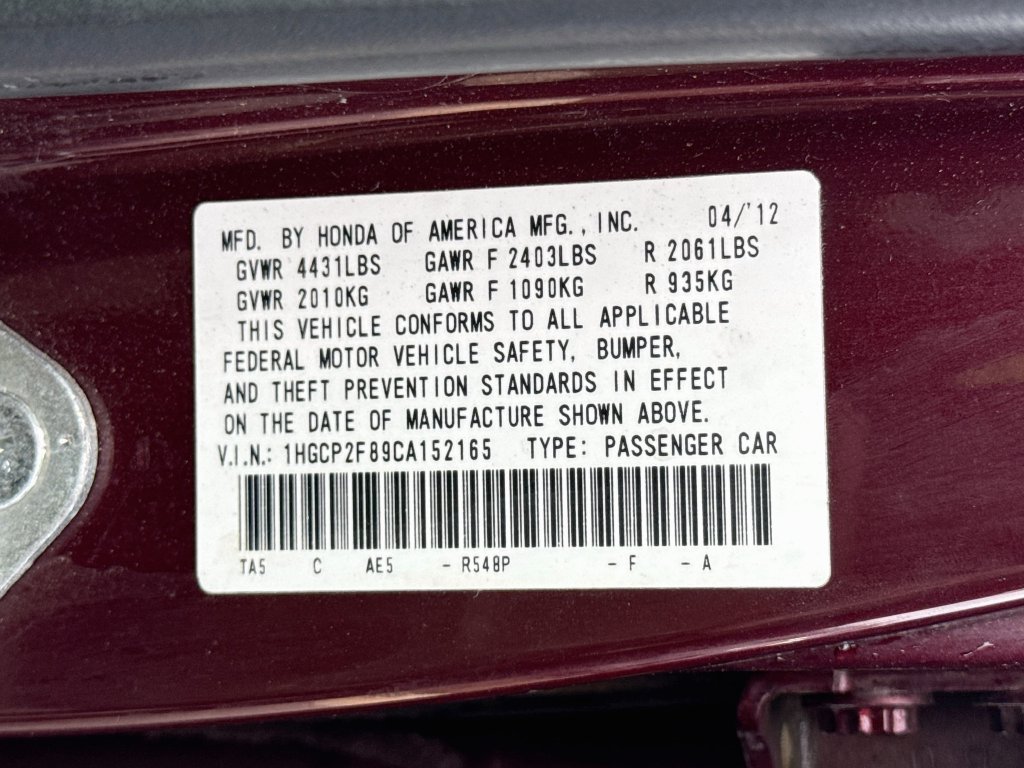 Used 2012 Honda Accord EX-L image 38