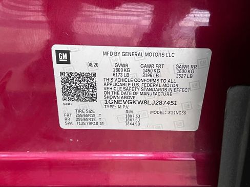 Used 2020 Chevrolet Traverse LT w/ Driver Confidence II Package image 61