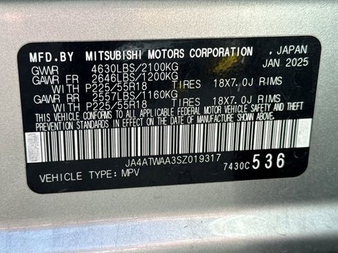 Used 2025 Mitsubishi Eclipse Cross SE AWD/4WD image 29