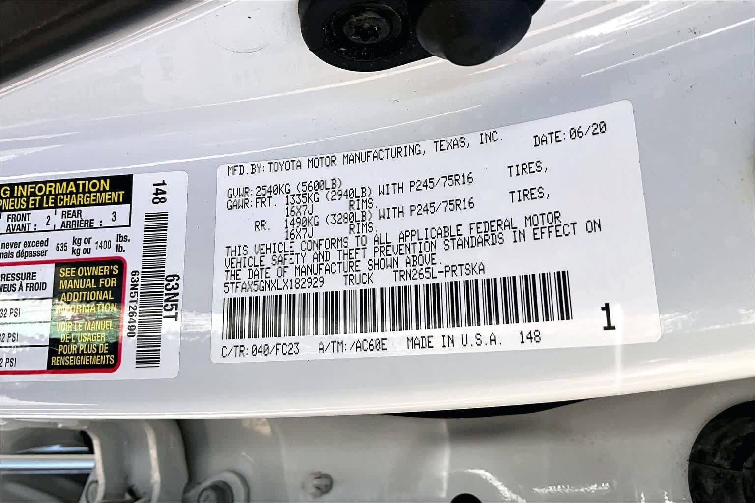Used 2020 Toyota Tacoma SR5 RWD image 33