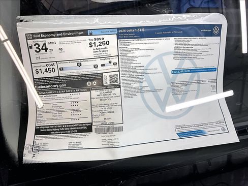 New 2026 Volkswagen Jetta S image 30