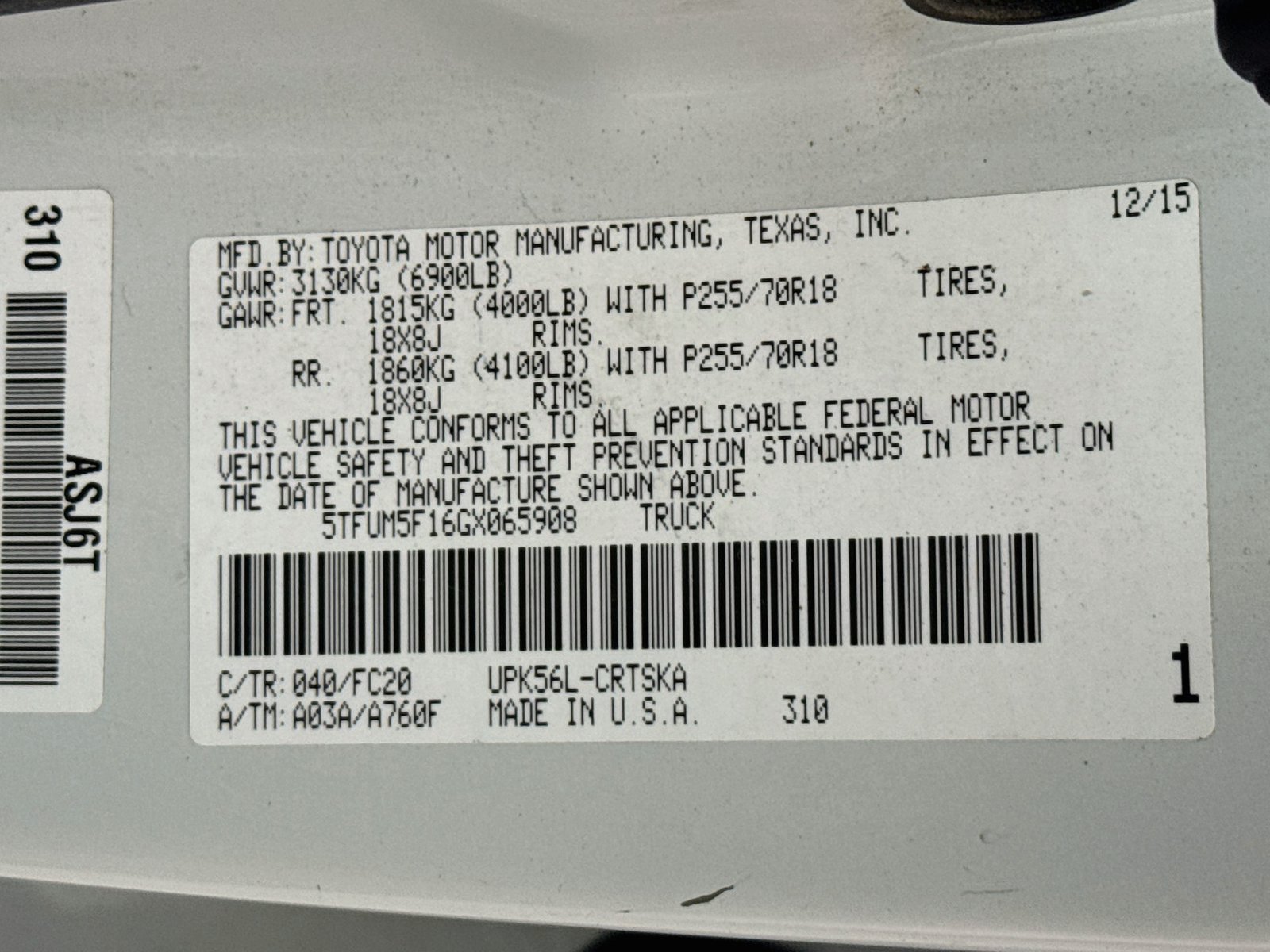 Used 2016 Toyota Tundra SR5 AWD/4WD image 26