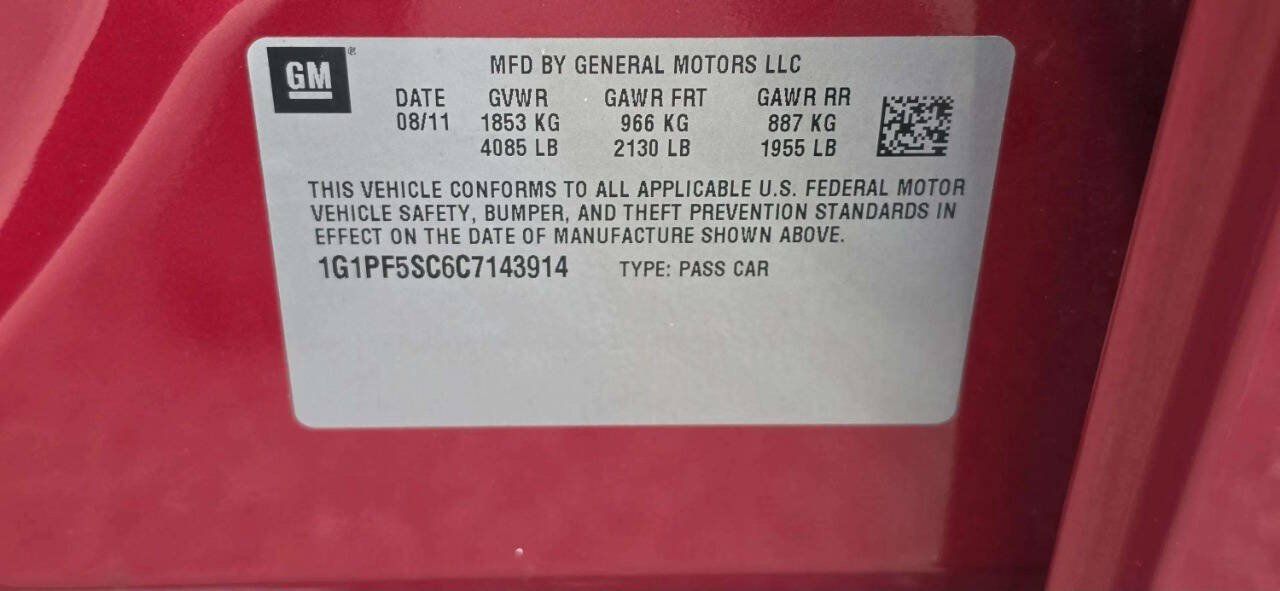 Used 2012 Chevrolet Cruze LT FWD image 9