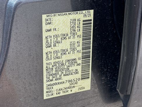 Used 2019 Nissan Frontier SV RWD image 44