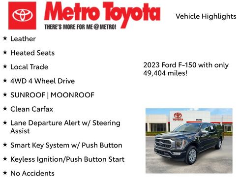 Used 2023 Ford F150 Platinum w/ Equipment Group 701A High AWD/4WD image 8