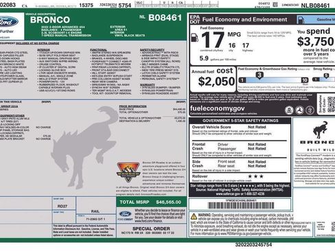 Certified 2022 Ford Bronco Badlands AWD/4WD image 56