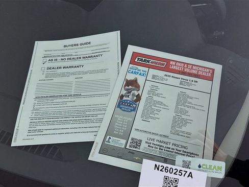 Certified 2025 Nissan Versa SR w/ Trunk Package FWD image 13