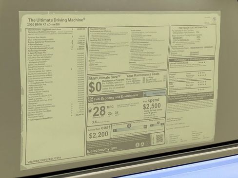 New 2026 BMW X1 xDrive28i w/ Technology Package image 23