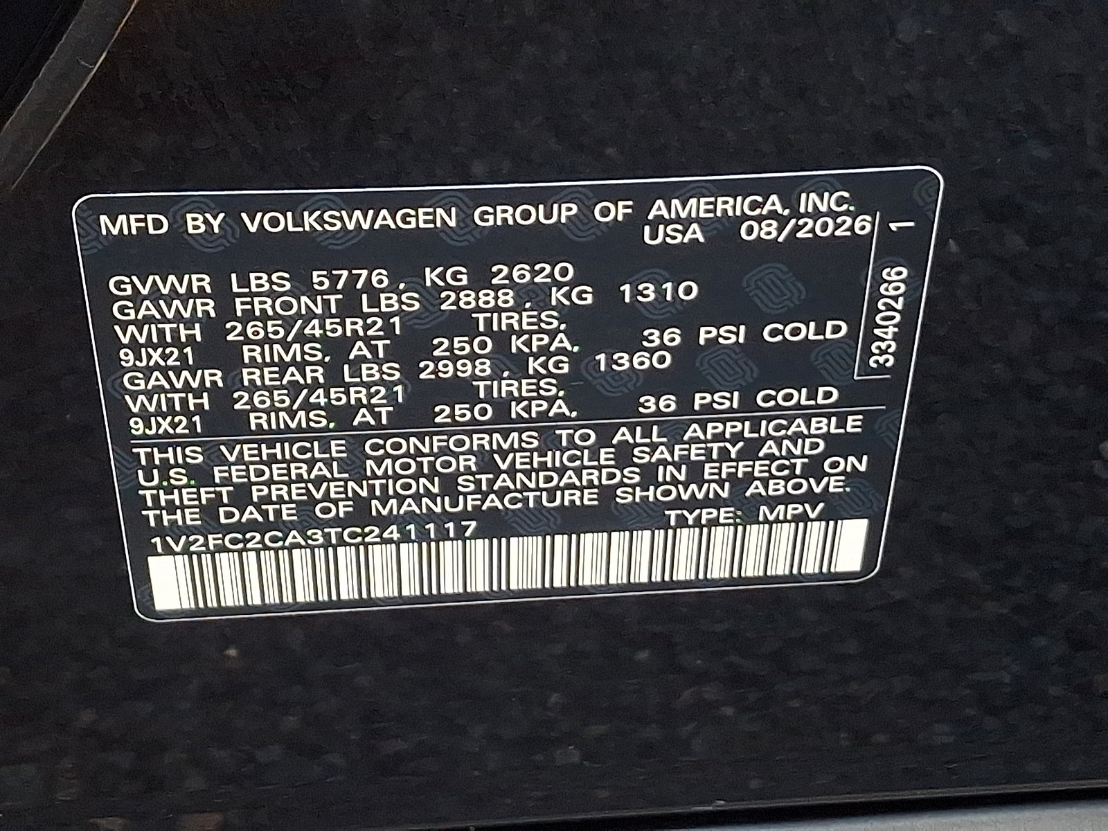 New 2026 Volkswagen Atlas Cross Sport SEL Premium R-Line AWD/4WD image 10