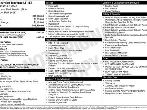 New 2025 Chevrolet Traverse LT w/ Driver Confidence Package image 4