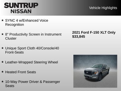 Used 2021 Ford F150 XLT w/ Equipment Group 302A High AWD/4WD image 25