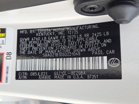 New 2025 Lexus ES 350 ES 350 w/ Premium Package image 23