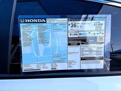 New 2026 Honda Civic LX image 18