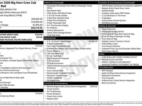 Used 2022 RAM 2500 Big Horn w/ Cold Weather Group AWD/4WD image 2