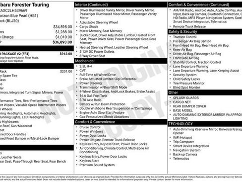 Used 2020 Subaru Forester Touring w/ Popular Package #2 image 17