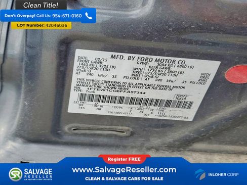 Used 2015 Ford F150 Lariat RWD image 16