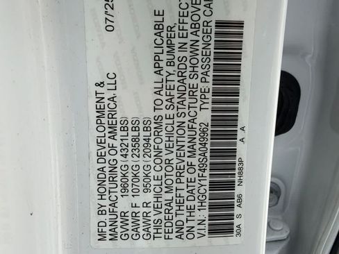 Used 2025 Honda Accord SE image 21